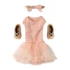 Maileg Puppenkleidungs-Set Ballettanzug und Rock, rosa, für Hasen (Größe 3)
