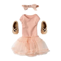 Maileg Puppenkleidungs-Set Ballettanzug und Rock, rosa, für Hasen (Größe 3)