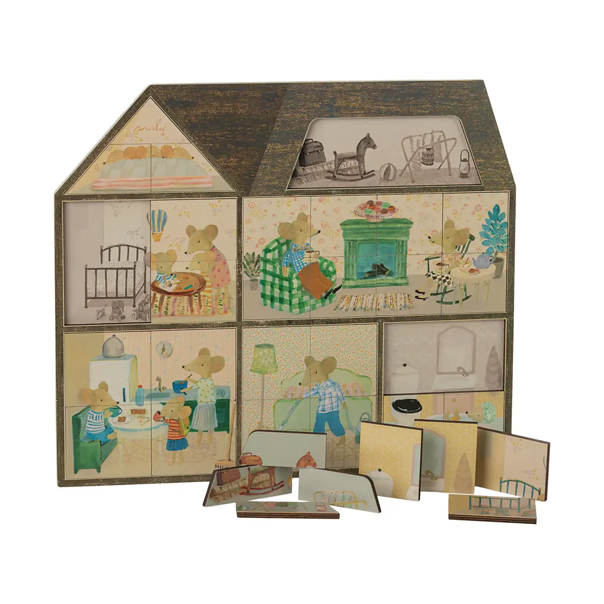 Maileg Puzzle Mauseloch Bauernhaus