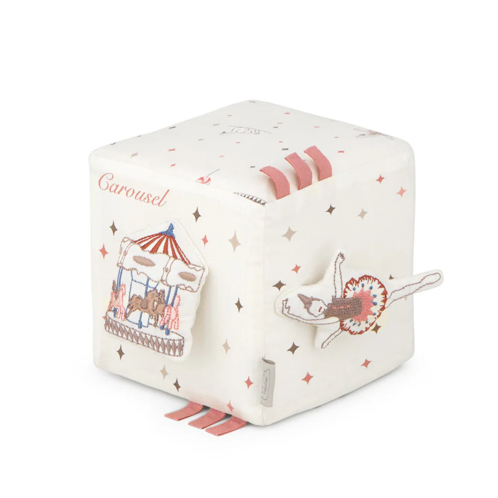 Cam Cam Activity-Würfel „Carousel“, OCS, 13x13cm