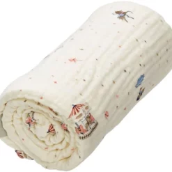 Cam Cam Musselin Decke „Carousel“, 100x100cm, GOTS