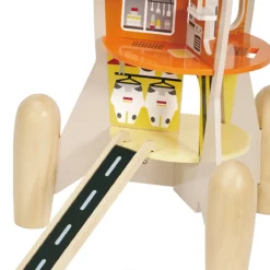 Classic World Spielzeugrakete aus FSC®-Holz mit Zubehör