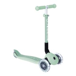 Globber Roller Junior Foldable Lights ECO mit Leuchtrollen – pistazie