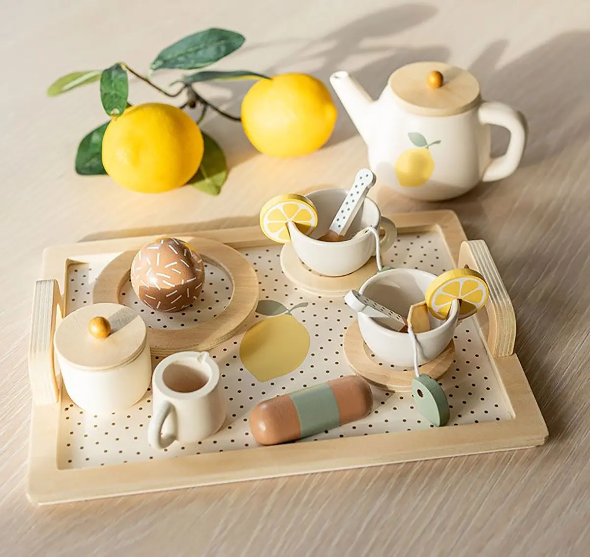 Jabadabado Spielset Afternoon Tea / Zitrone aus Holz