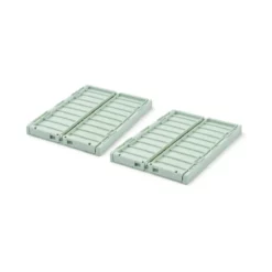 Liewood Aufbewahrungsbox Weston „Light Peppermint“, Größe S, 2er-Set, 25x18x10cm