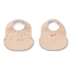 Liewood Ember Silikon-Lätzchen „Mini Butterfly / Apple blossom“