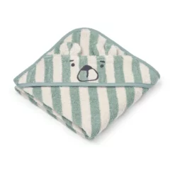 Liewood Kapuzenhandtuch Albert „Peppermint / Creme de la creme“