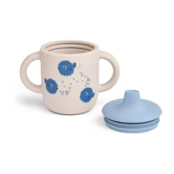 Liewood Neil Silikon Becher „Pufferfish / Sandy“, 150ml