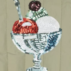 Konges Sløjd Bomberjacke Juno „Ice Cream“ mit Pailletten