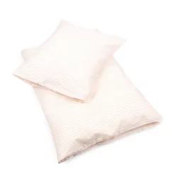 Konges Sløjd Erwachsenen-Bettwäsche-Set „Stripe Petite Rose“