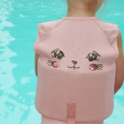Konges Sløjd Kinder-Schwimmweste Kitty „Powder Pink“, Neopren