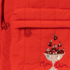 Konges Sløjd Kinderrucksack Juno „Pailletten / Fiery Red“