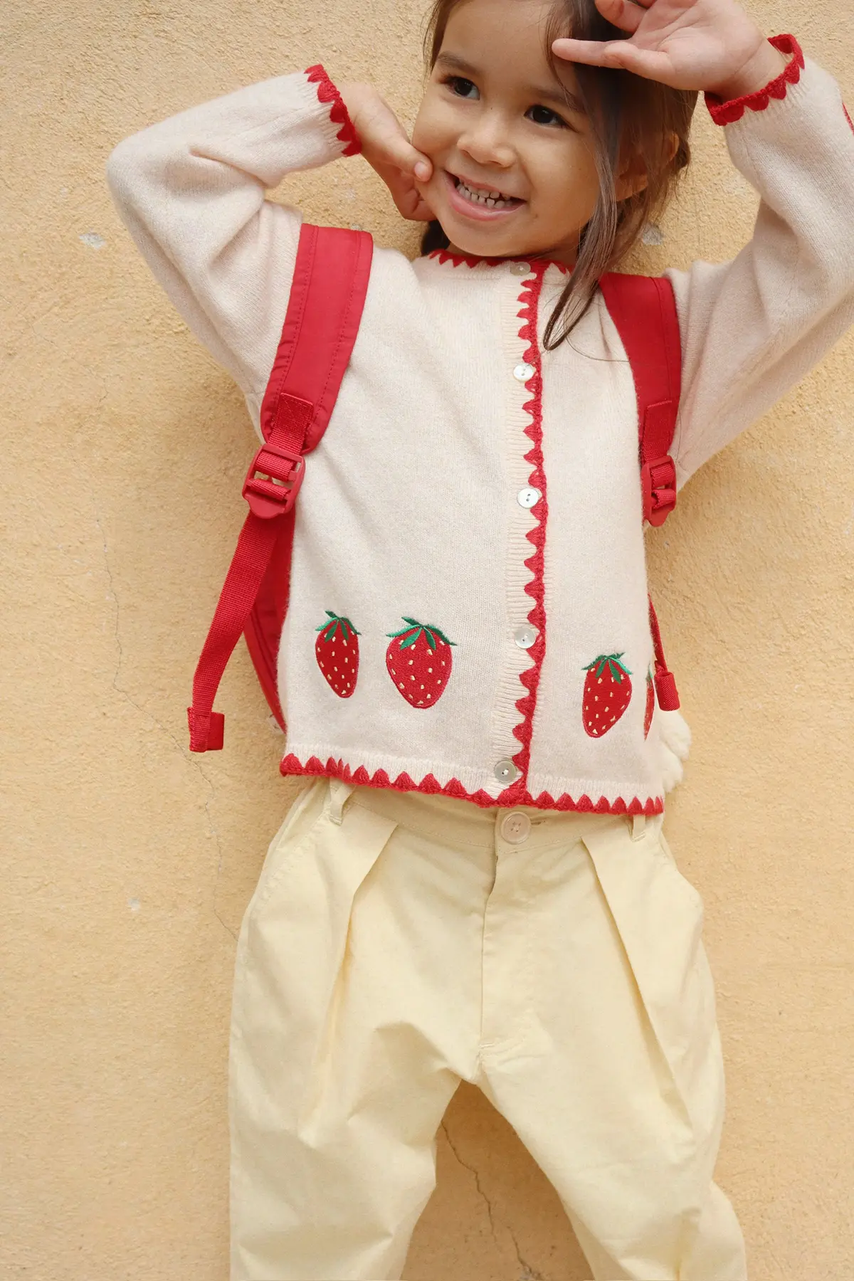 Konges Sløjd Mini-Kinderrucksack „Strawberry“