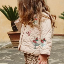 Konges Sløjd Steppjacke Flora „Gelato“ mit Pailletten