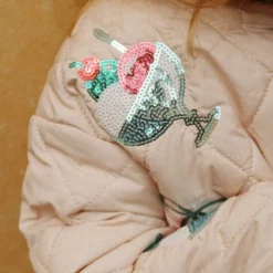 Konges Sløjd Steppjacke Flora „Gelato“ mit Pailletten
