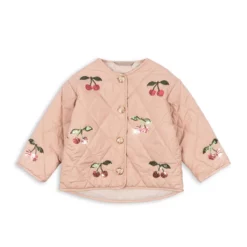 Konges Sløjd Steppjacke Flora „Ma Grande Cerise“ mit Pailletten