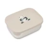 Liewood Arthur Lunchbox „Panda / Sandy / dark grey“, Edelstahl mit Silikon-Deckel