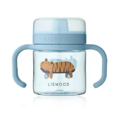 Liewood Baby-Trinkbecher Kylo „Fun / Beach blue“ aus Tritan, 280ml