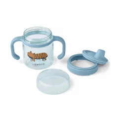 Liewood Baby-Trinkbecher Kylo „Fun / Beach blue“ aus Tritan, 280ml