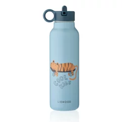 Liewood Falk Edelstahl Trinkflasche „Tiger / Beach blue“ 500ml, Large