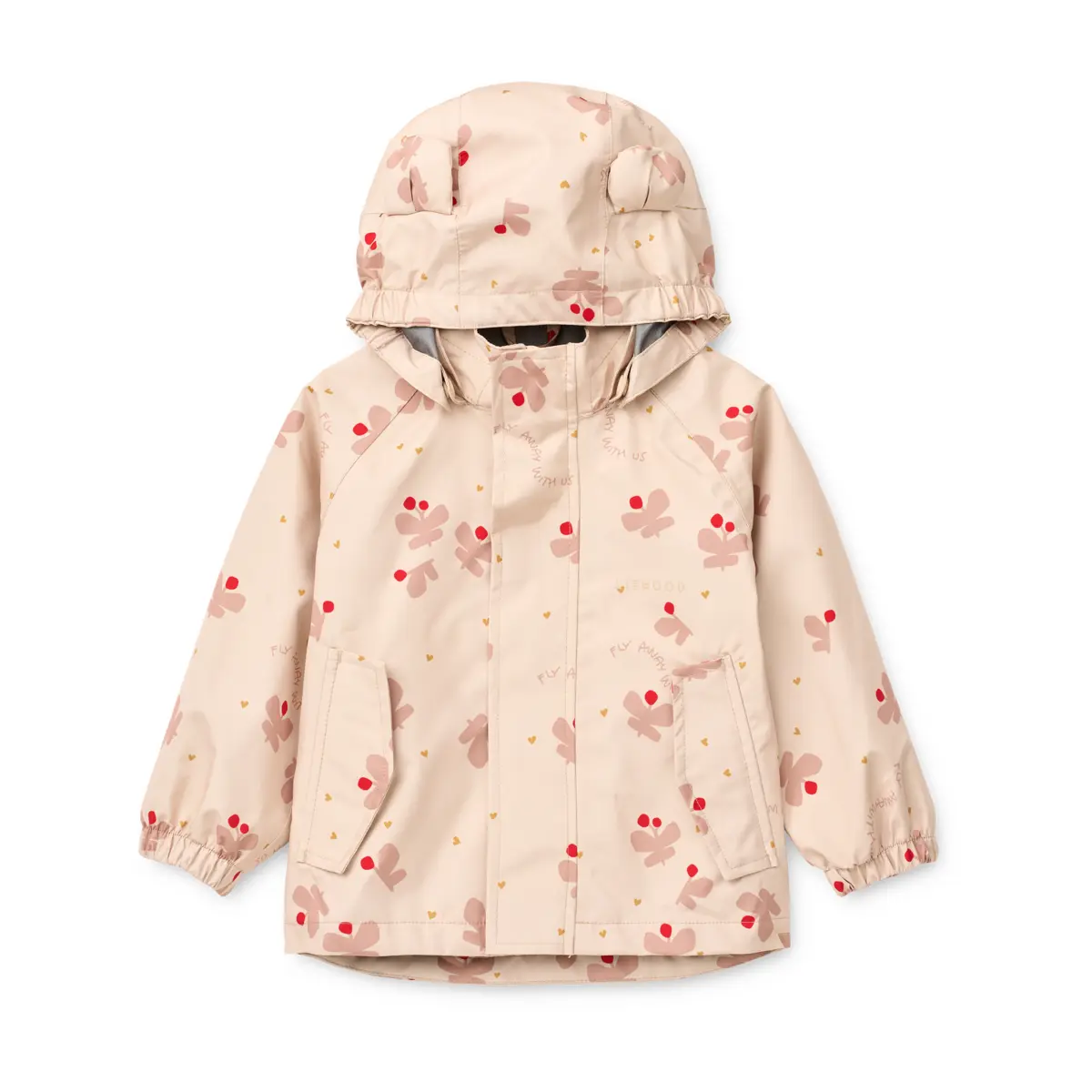Liewood Softshell Regenbekleidungs-Set Manu „Butterfly / Apple blossom“