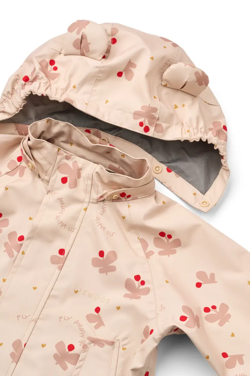 Liewood Softshell Regenbekleidungs-Set Manu „Butterfly / Apple blossom“