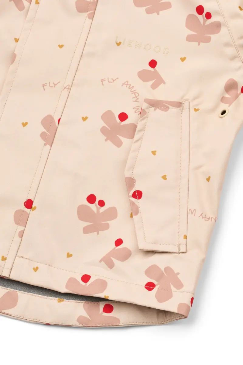 Liewood Softshell Regenbekleidungs-Set Manu „Butterfly / Apple blossom“