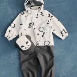 Liewood Softshell Regenbekleidungs-Set Manu „Panda / Sandy“