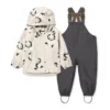 Liewood Softshell Regenbekleidungs-Set Manu „Panda / Sandy“