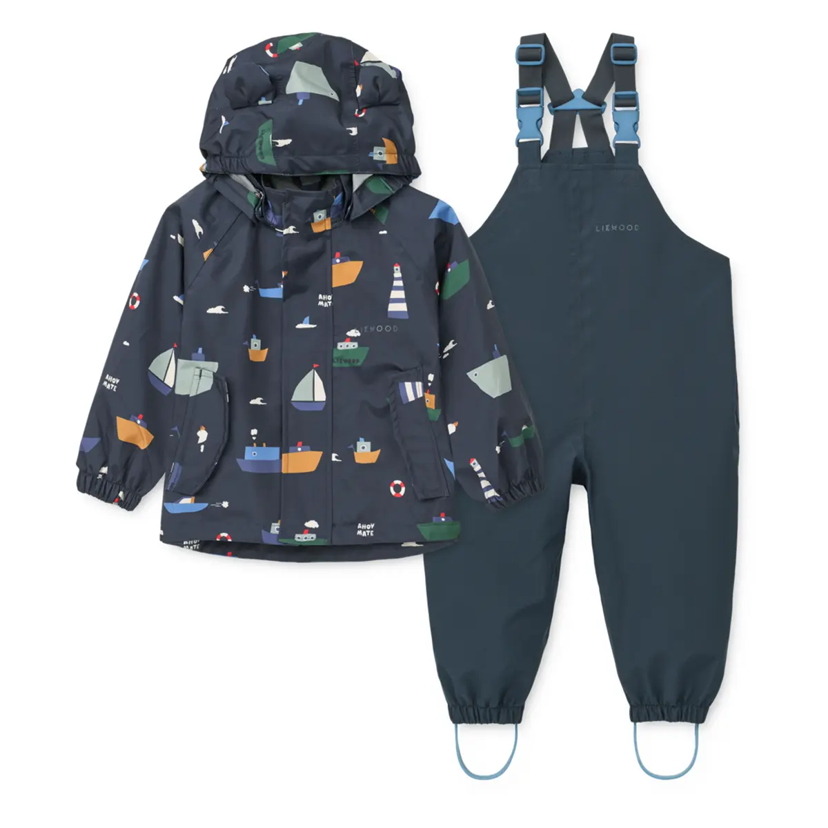 Liewood Softshell Regenbekleidungs-Set Manu „Sailing / Classic navy“