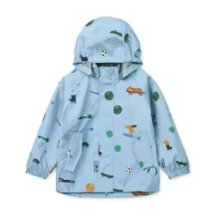 Liewood Softshell Regenbekleidungs-Set Pedia „Fun / Beach blue“
