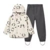 Liewood Softshell Regenbekleidungs-Set Pedia „Panda / Sandy“