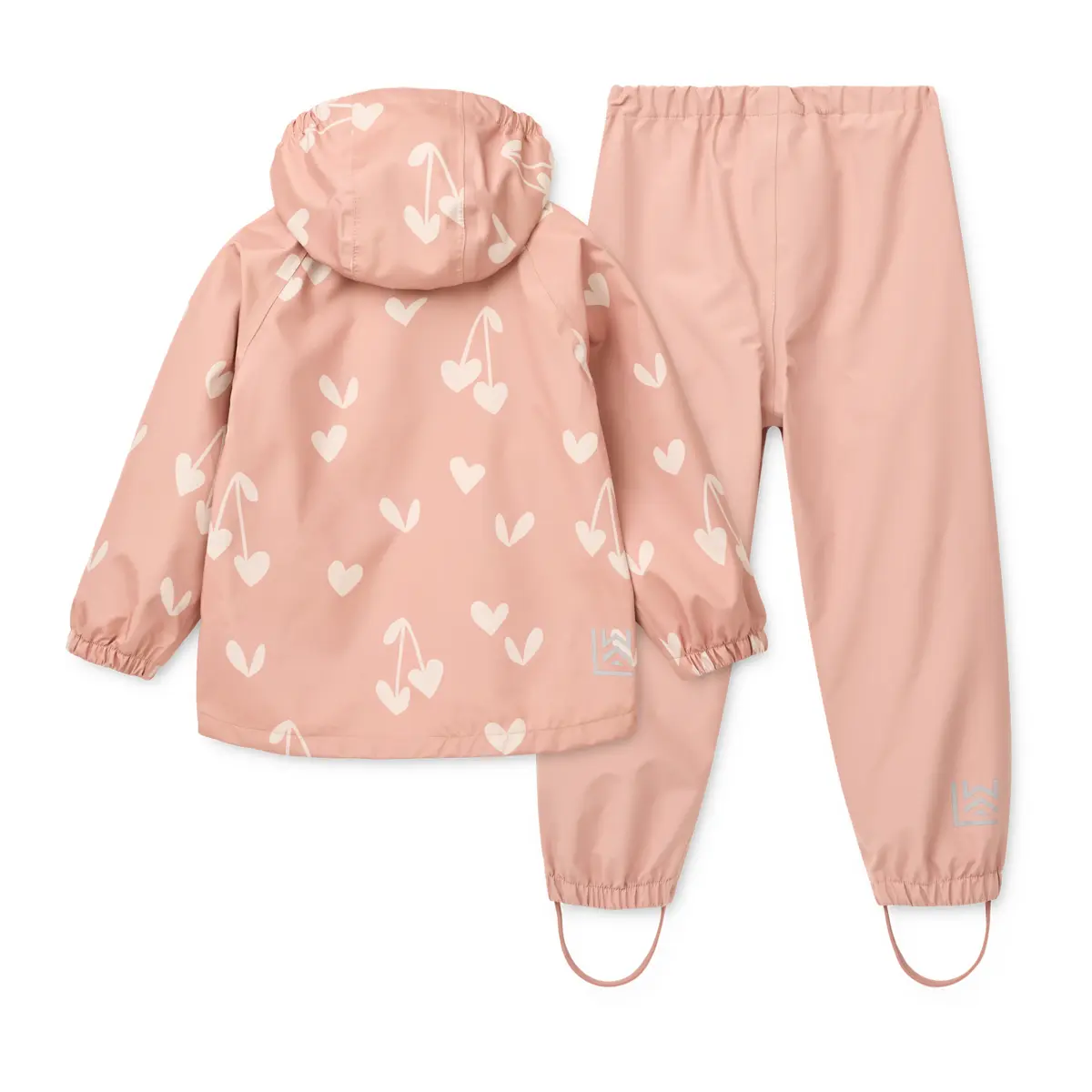 Liewood Softshell Regenbekleidungs-Set Pedia „Sweethearts / Pale tuscany“
