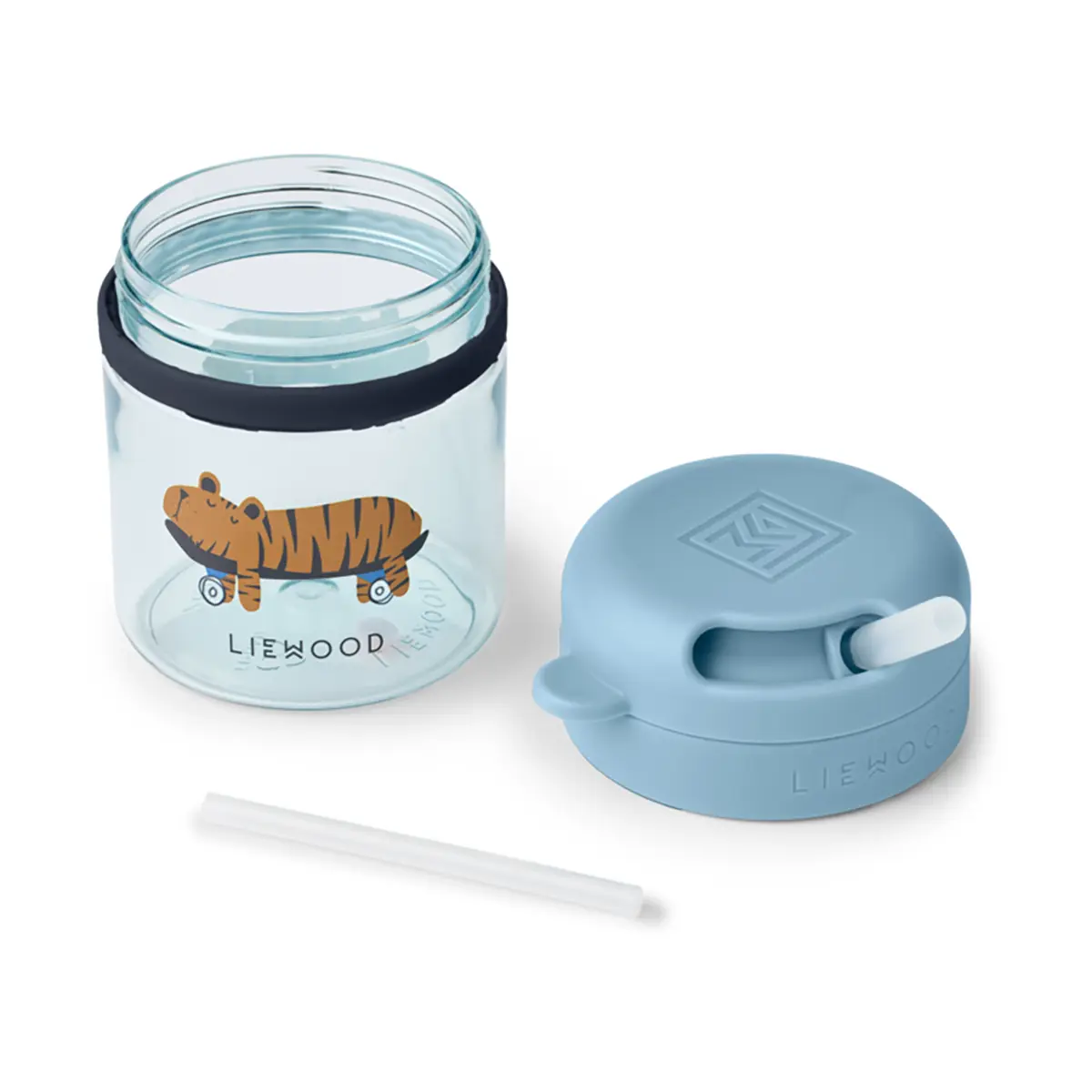 Liewood Trinkbecher Pavia „Fun / Beach blue“ aus Tritan, 300ml