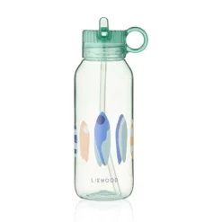 Liewood Tritan-Wasserflasche Yang „Boards / Light peppermint“, 500ml, auslaufsicher