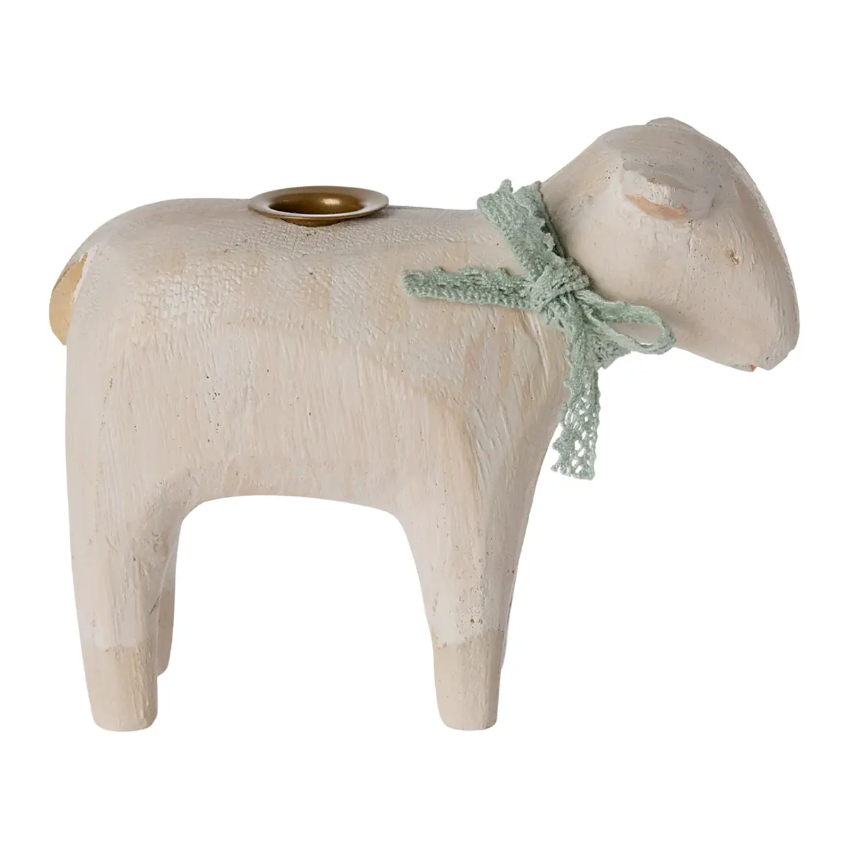 Maileg Kerzenhalter Lamm „Minze“ aus Holz 1