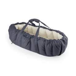 Sebra 3-in-1 Baby Nestchen „Blue“, Bio-Kapokfüllung, L72cm