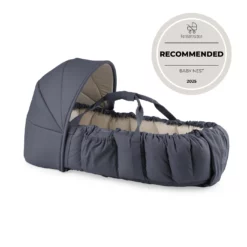 Sebra 3-in-1 Baby Nestchen „Blue“, Bio-Kapokfüllung, L72cm