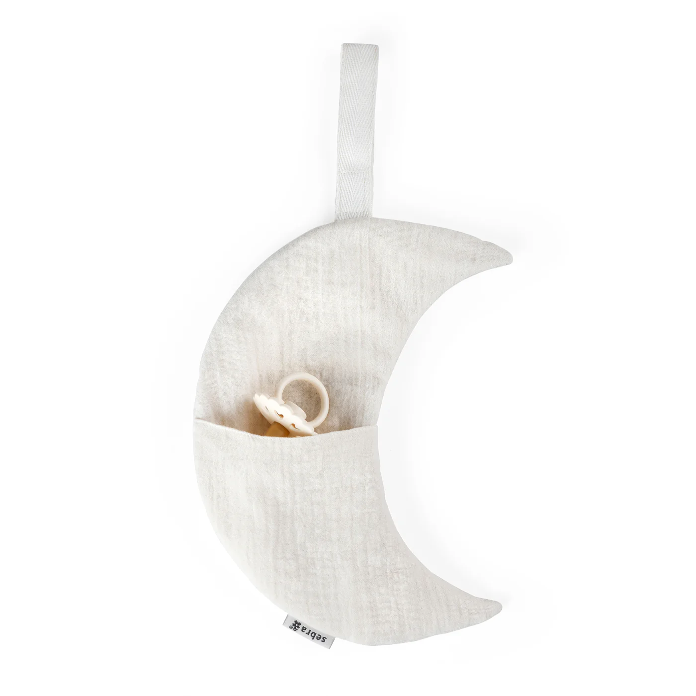 Sebra Bett-Tasche „Mond“, Bio-Baumwolle, H25cm