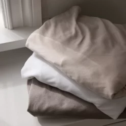 Sebra Jersey-Bettlaken, Baby, jetty beige, Bio-Baumwolle, 120x70cm