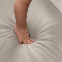 Sebra Jersey-Bettlaken, Baby, seabreeze beige, Bio-Baumwolle, 120x70cm