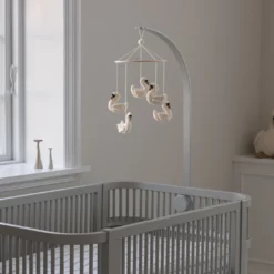 Sebra Mobile- und Baldachin-Halter aus Holz, stone, FSC®