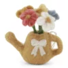 Gry & Sif Filzblumen „Gießkanne mit Blumen / Ochre“ H7cm