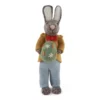 Gry & Sif Hasenfamilie „grauer Hase mit Jacke und Osterei“ H27cm