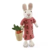 Gry & Sif Hasenfamilie „weißer Hase mit Korb und Karotte“ H27cm