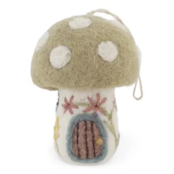 Gry & Sif kleines Frühlingspilzhaus mit Stickerei 8x7cm