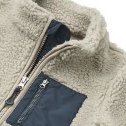 Liewood Nolan Sherpa Jacke für Kinder „Nebelrau“