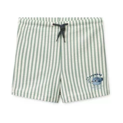 Liewood Otto Kinder-Badehose „Peppermint : Creme de la creme“, Seersucker