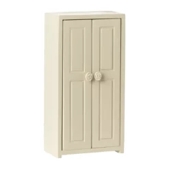Maileg Puppenhaus Kleiderschrank aus Holz „Creme“, Mausgröße, H14cm