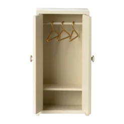 Maileg Puppenhaus Kleiderschrank aus Holz „Creme“, Mausgröße, H14cm 1